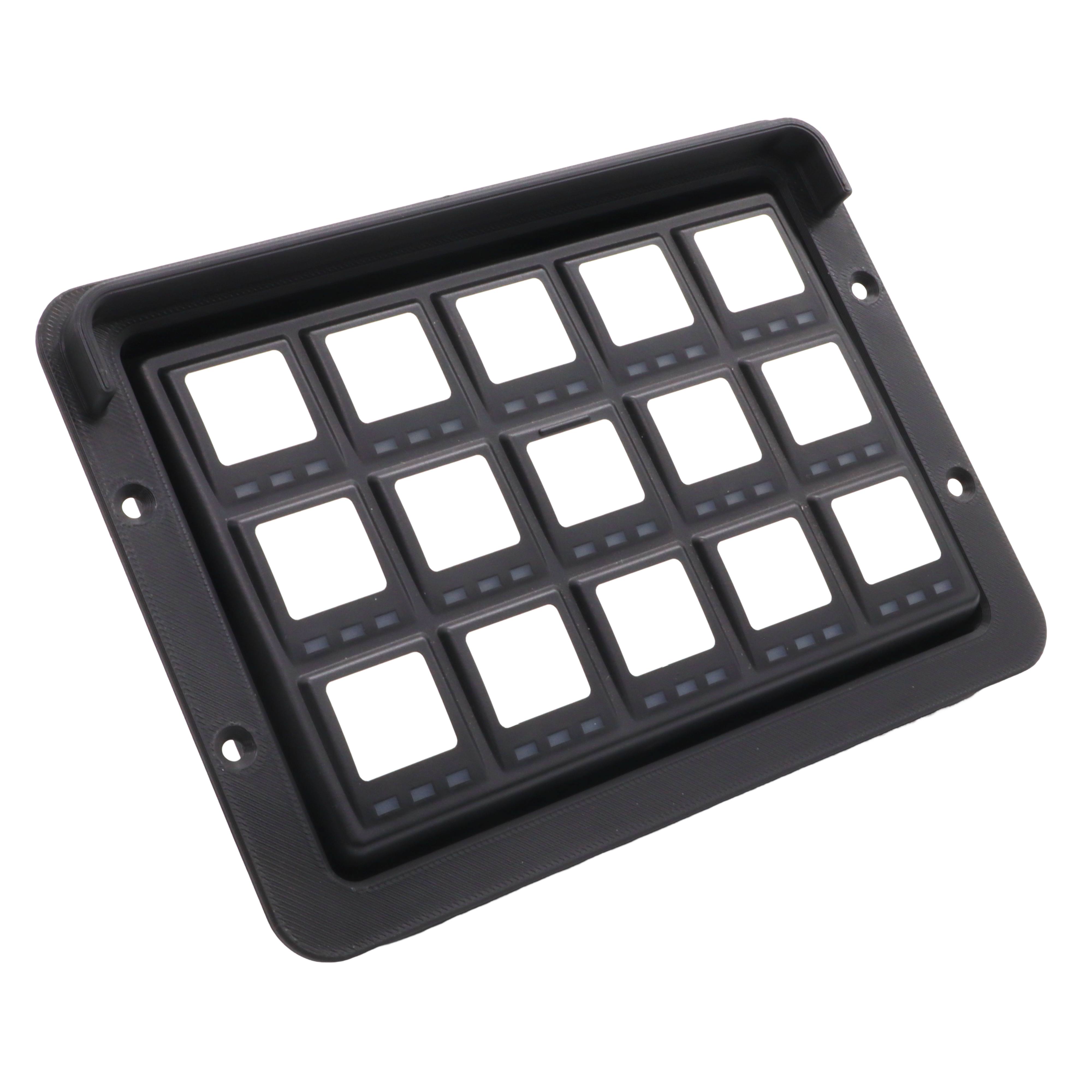 Flush mount bezel to suit MoTeC keypads