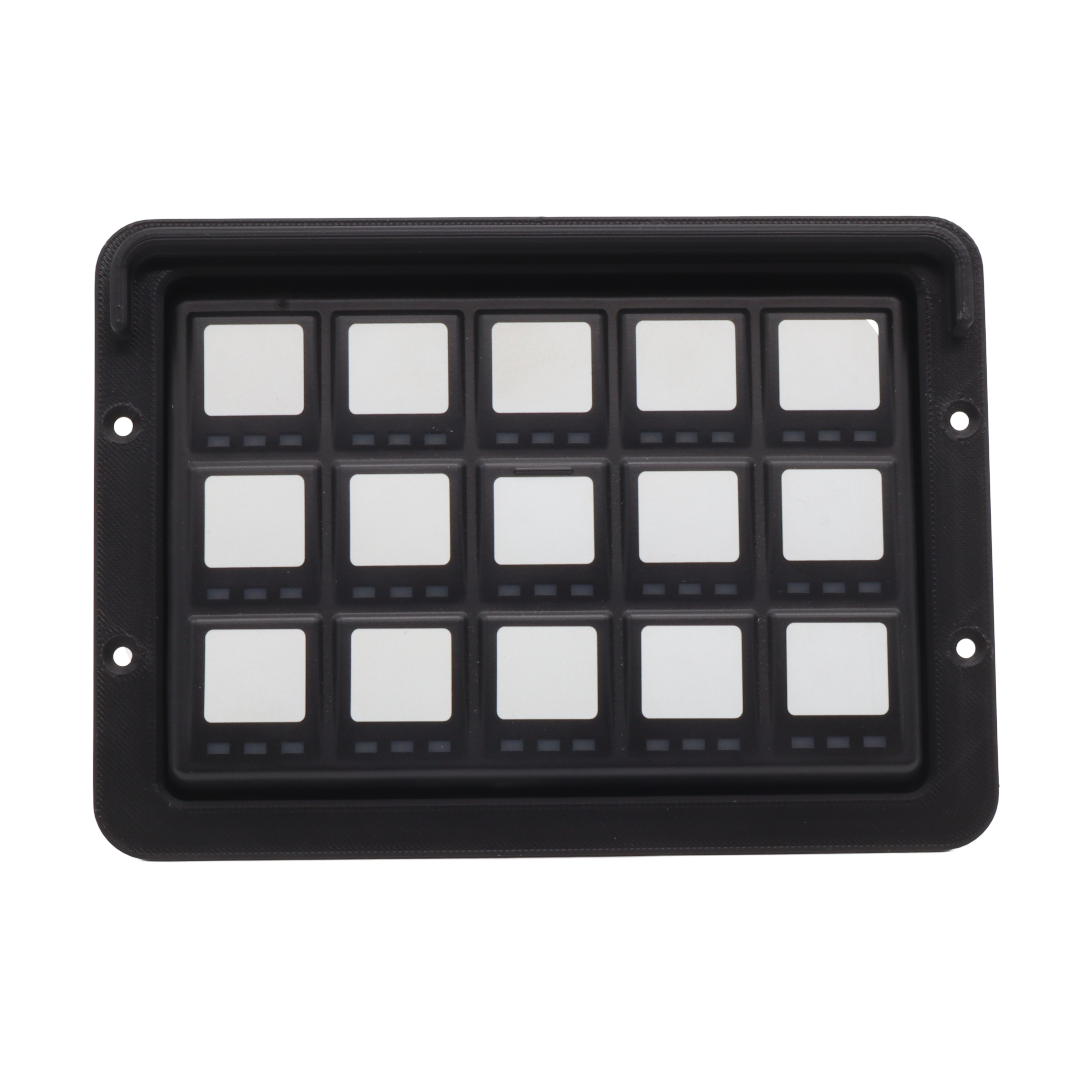 Flush mount bezel to suit MoTeC keypads