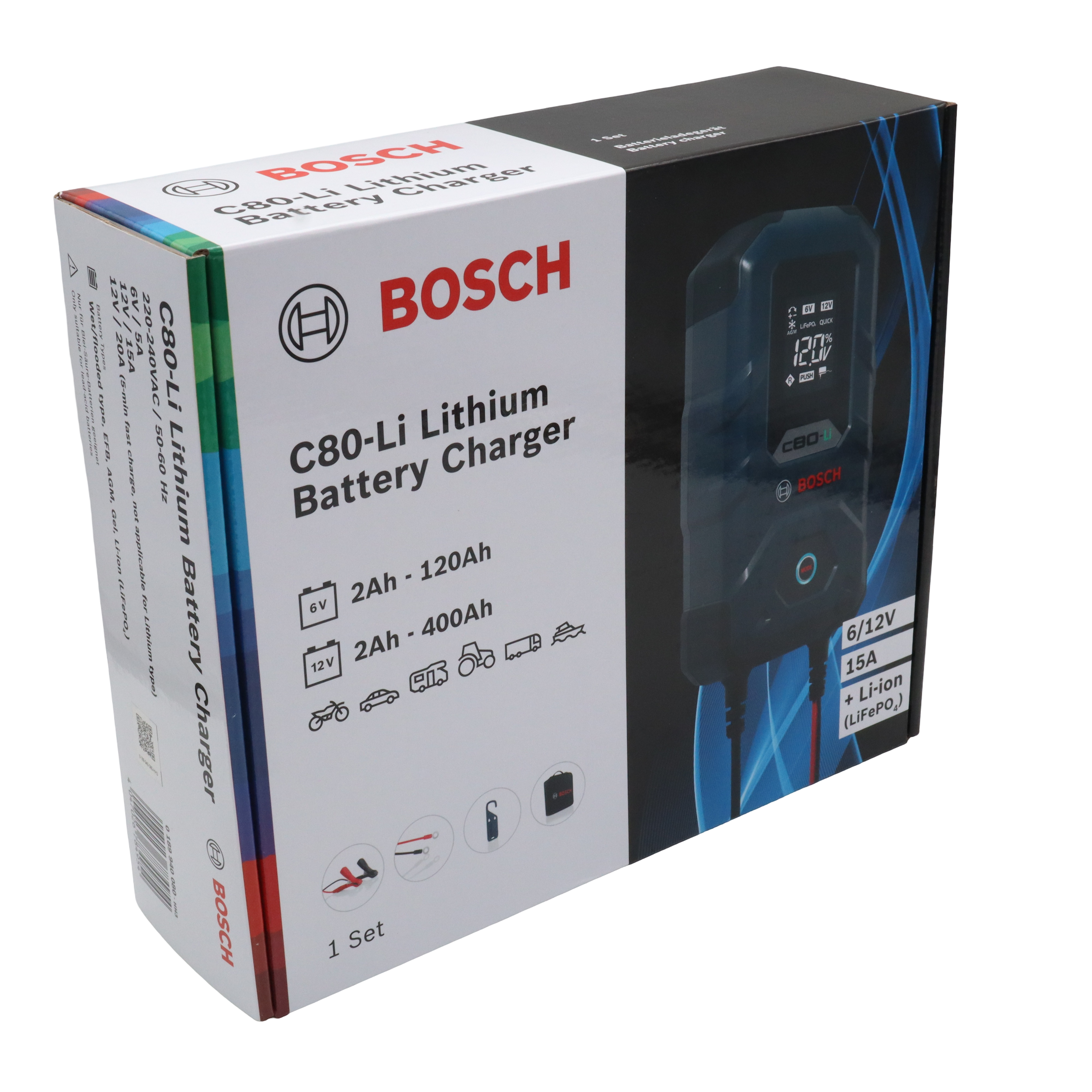 Bosch Battery Charger C80-Li, 6 & 12V
