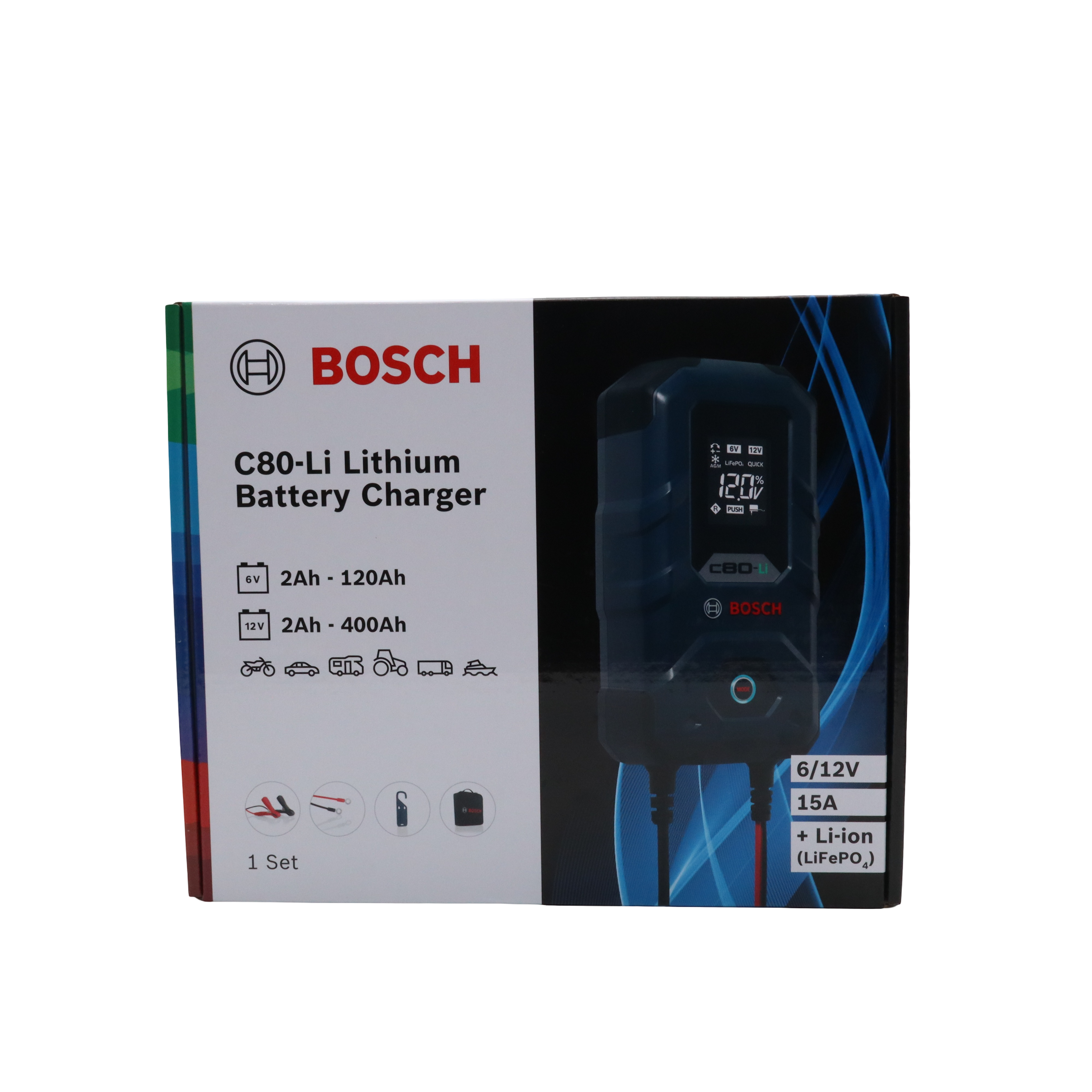 Bosch Battery Charger C80-Li, 6 & 12V