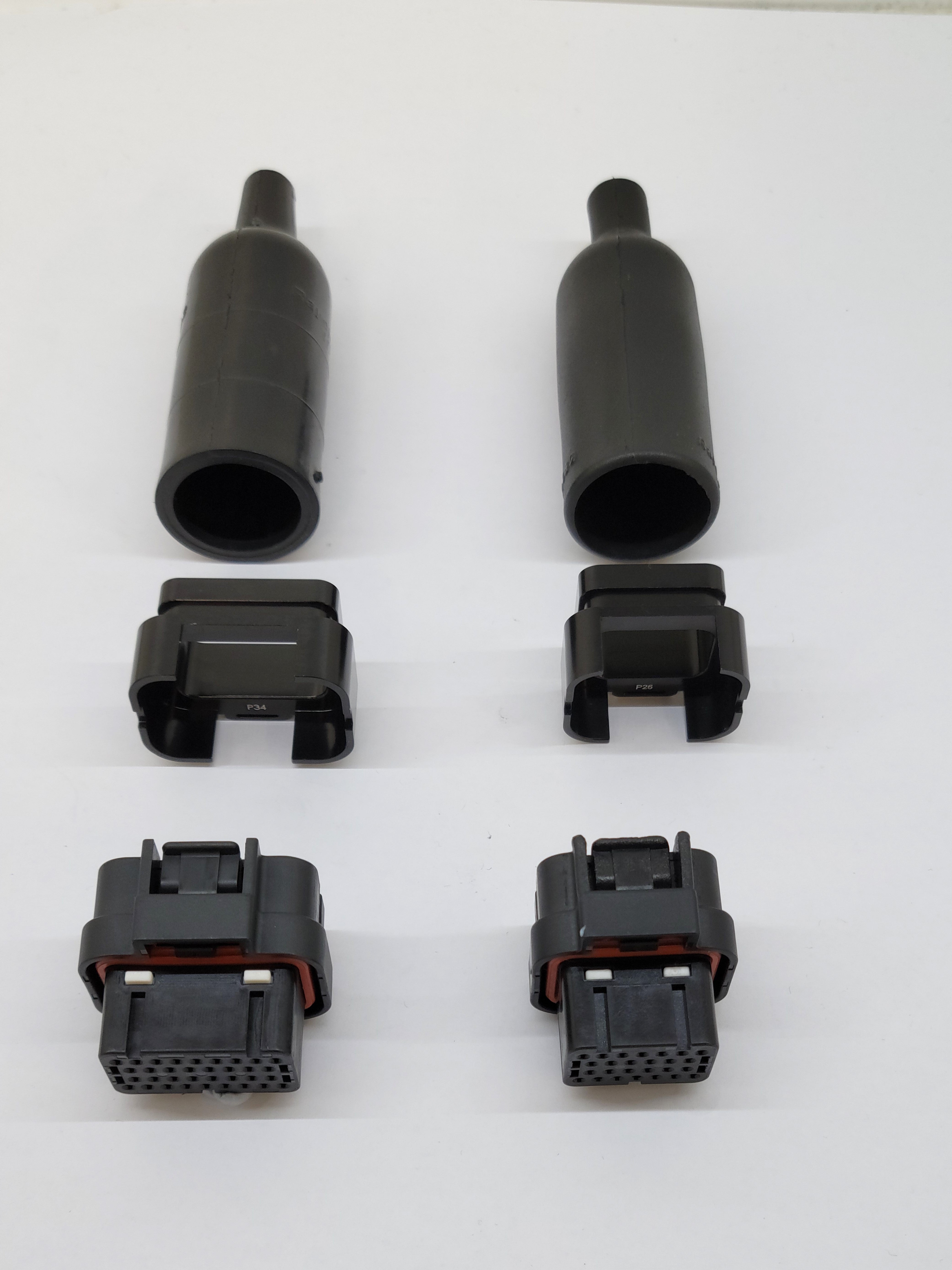 ECU Connector, Back shell and Heatshrink boot kit